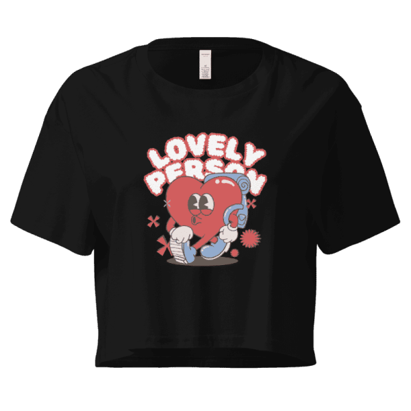 Lovely Person Cropped T-Shirt Design